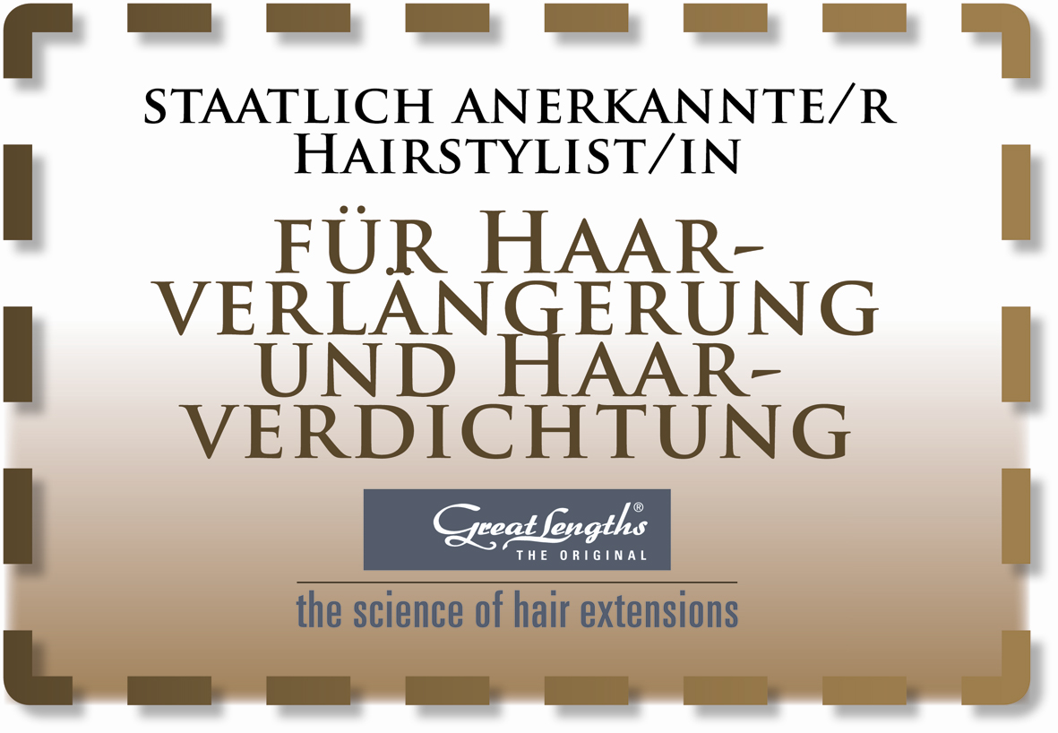 Staatlich anerkannte Hairstylistin für Haarverlängerungen und Verdichtung